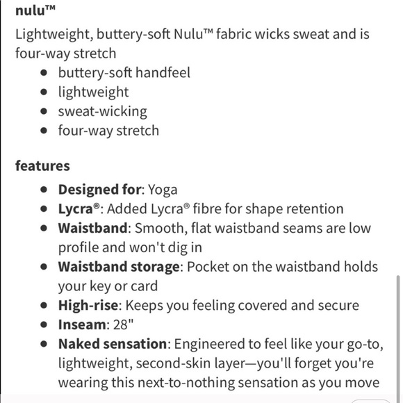 Lululemon Align HR pant 28” - Picture 5 of 8